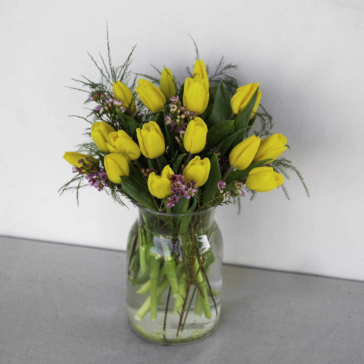 20 Yellow Tulips
